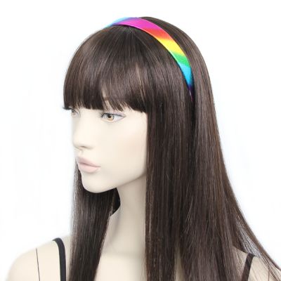 2cm wide rainbow aliceband