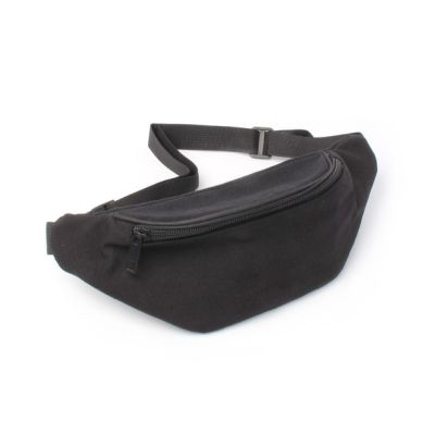 Black fabric bum bag