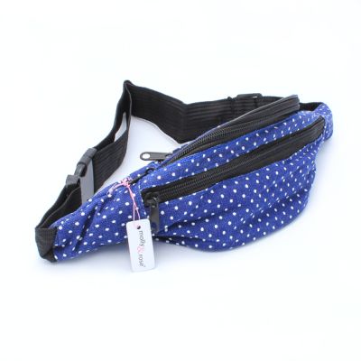 Polka dot fabric bum bag