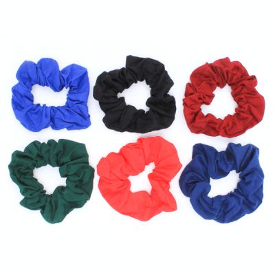 Regular - 100% Cotton scrunchie in School colours. Dia.10cm
