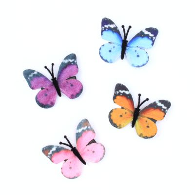 Fabric butterfly on a clip. 3cm