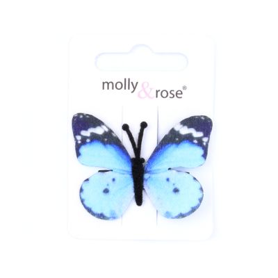Fabric butterfly on a clip. 3cm