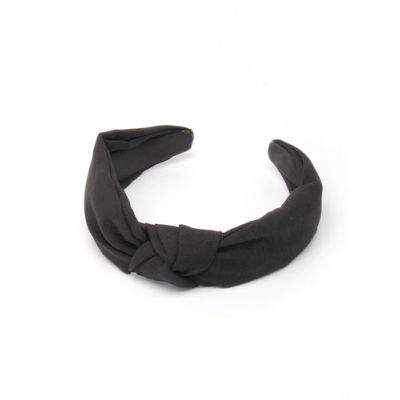 2.5cm wide Black knotted aliceband