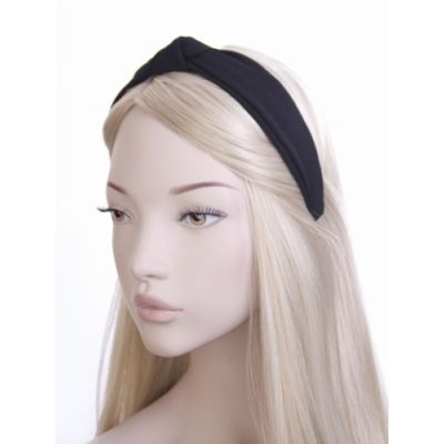 2.5cm wide Black knotted aliceband