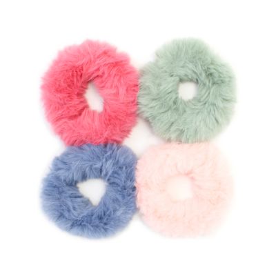 Small - Faux fur fabric scrunchie.Dia.8cm Small - Faux fur fabric scrunchie.Dia.8cm