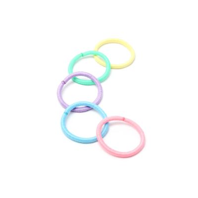 Recycled mini elastics - Pastels - Card of 20 - 2mm thick