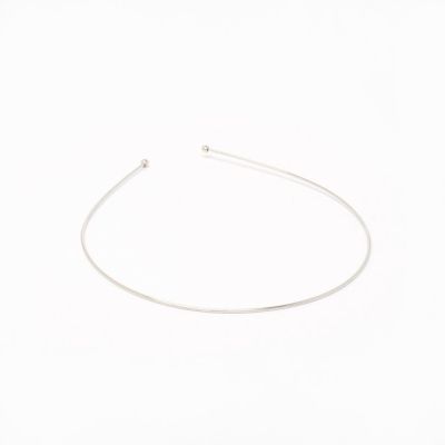 1mm narrow Silv wire aliceband