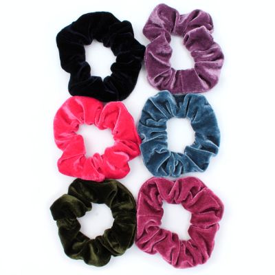 Regular - Velvet fabric scrunchie. Dia.10cm