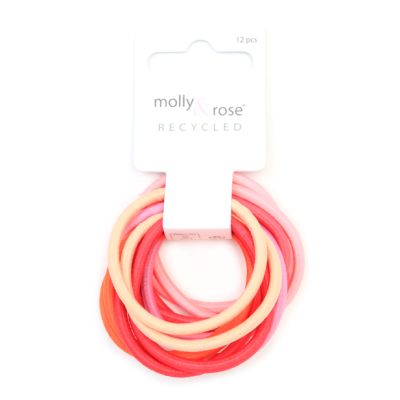 Recycled Elastics - Pink Mix - Card of 12 - 4mm thick