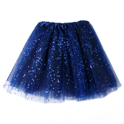 Navy glitter net tutu. Triple layered. Child size