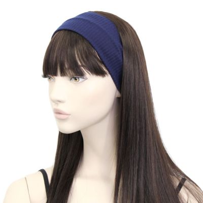 Ribbed fabric wide bandeau*