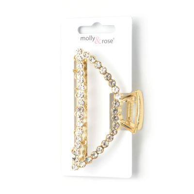 Arched metal crystal clamp 10cm