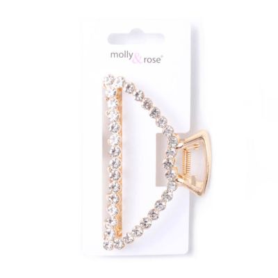 Arched metal crystal clamp 10cm