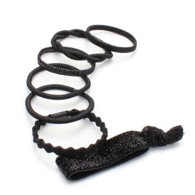 Elastics - Black - Card of 7 - Mixed