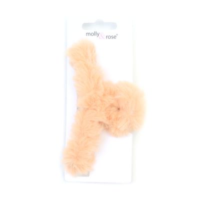 Faux fur covered clamp. 11cm