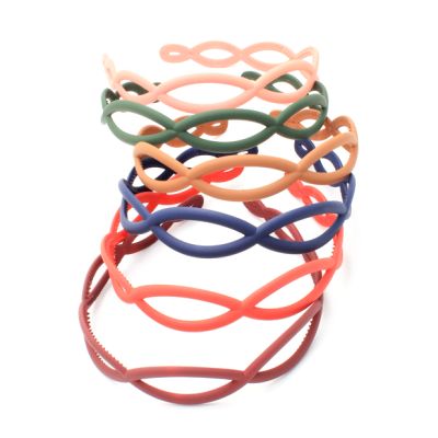 2.3cm matt plastic weave style aliceband