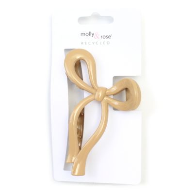 Recycled plastic bow shaped clamp 11cm