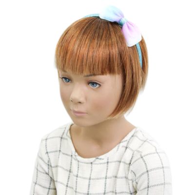 8mm wide pastel glitter aliceband with bow