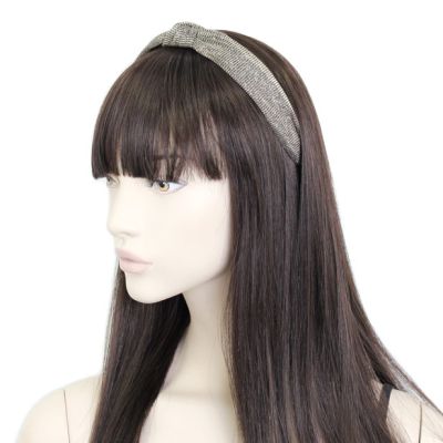 2.5cm wide metallic knotted aliceband