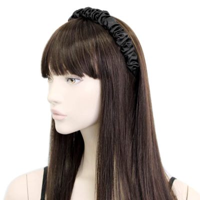 2cm wide ruched fabric aliceband