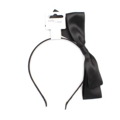 6mm wide aliceband with large bow