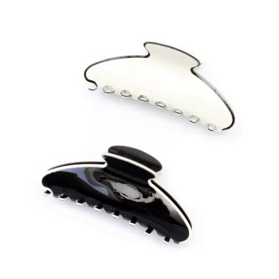 Black and Cream contrast trim clamp 10cm