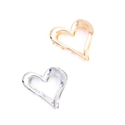 Open metal heart clamp 6cm