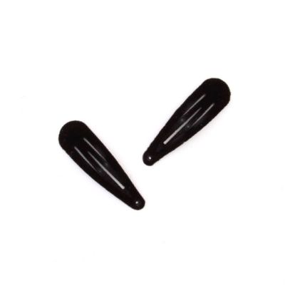 Card of 2 black velvet sleepies 5cm