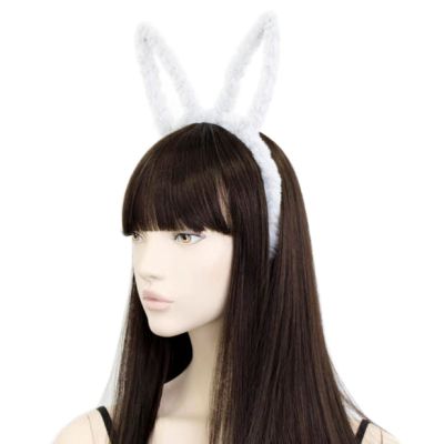 Faux fur cut out rabbit ears aliceband Faux fur cut out rabbit ears aliceband