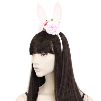 Pink rabbit garland headband Pink rabbit garland headband