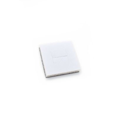 Reversible velour insert. Black / White. 5x5cm