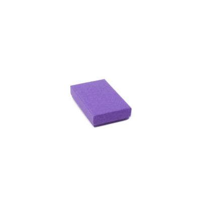 Cufflink / Earring box. 8x5x2cm. Purple kraft gift box.