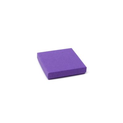 Necklace / Bracelet box. 9x9x2cm. Purple kraft gift box.