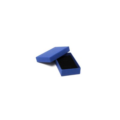 Cufflink / Earring box. 8x5x2cm. Blue kraft gift box.