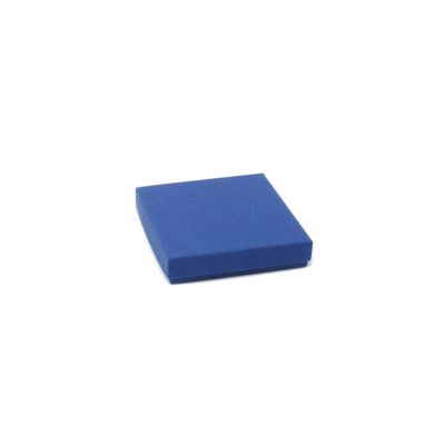 Necklace / Bracelet box. 9x9x2cm. Blue kraft gift box.