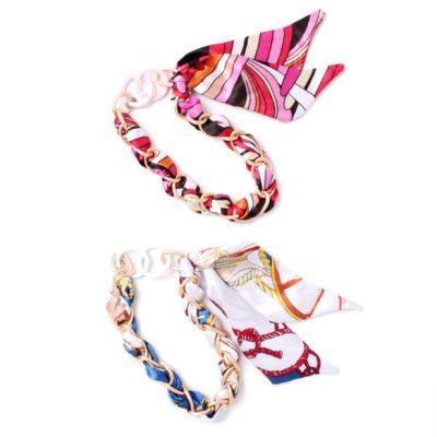 Chain and scarf style keyring / bag charm