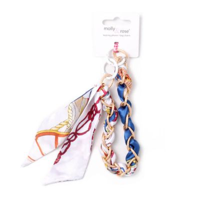 Chain and scarf style keyring / bag charm