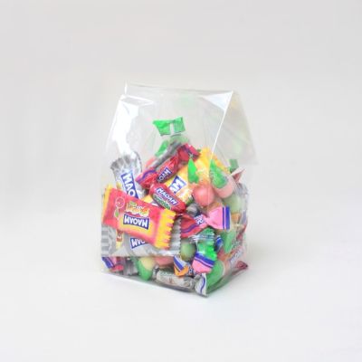 25.5x10.5x7.5cm. Food grade cellophane bag