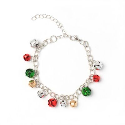 Clip strip of 12 Christmas bells bracelet