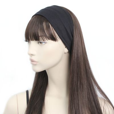 Wide Black bandeau 15x8cm