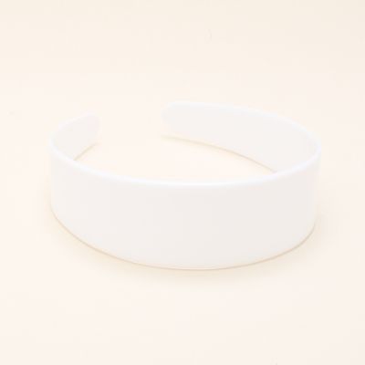 4cm wide flat plain plastic aliceband core