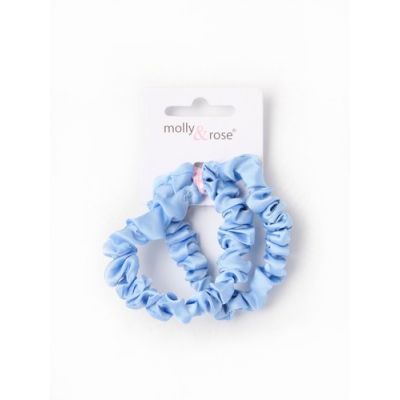 Small - Imitation silk fabric scrunchies. Dia.5.5cm