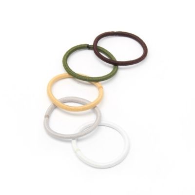 Mini elastics - Naturals - Card of 20 - 2mm thick