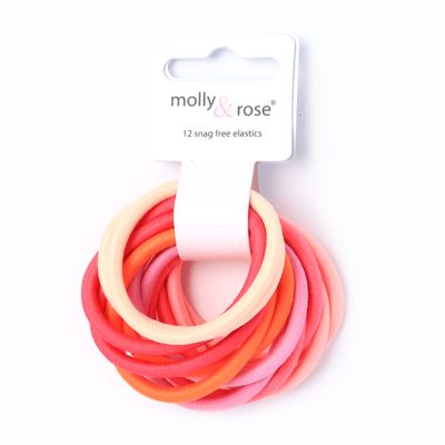 Elastics - Pink Mix - Card of 12 - 4mm thick