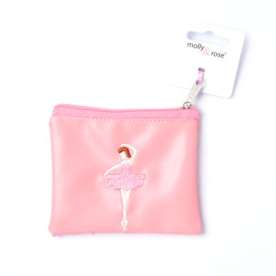 Ballerina motif purse 11x8cm