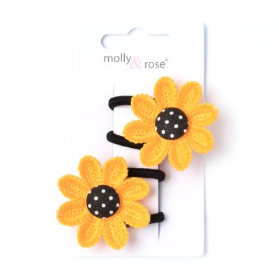 Card of 2 Sunflower elastics