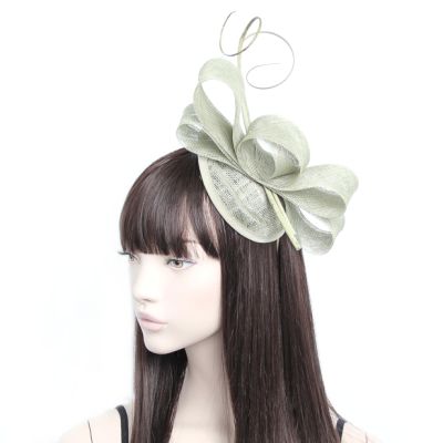 Style Zara. Sinamay fascinator on an aliceband with decorative quills