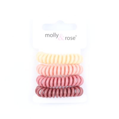 Small telephone elastics - Neutrals - Card of 4 - 9mm Thick