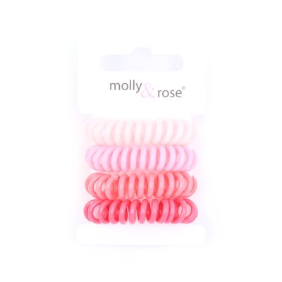 Telephone elastics - Pinks - Card of 4 - 9mm Thick