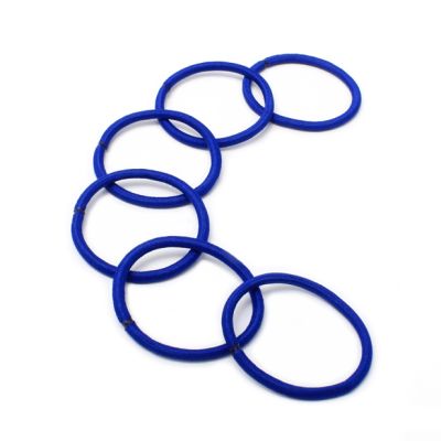 Recycled elastics - Royal Blue - Card of 6 - 4mm thick